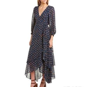 NWT 🌰 Farm Rio Mini Cashew Wrap Dress -S